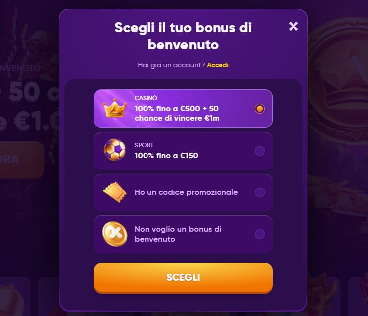 kingmaker registrazione